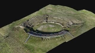 Video in 3D da fotogrammetria dell'anfiteatro romano di Avella Av Italy