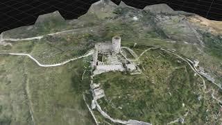 Video 3D da fotogrammetria del  castello normanno di Avella AV Italy