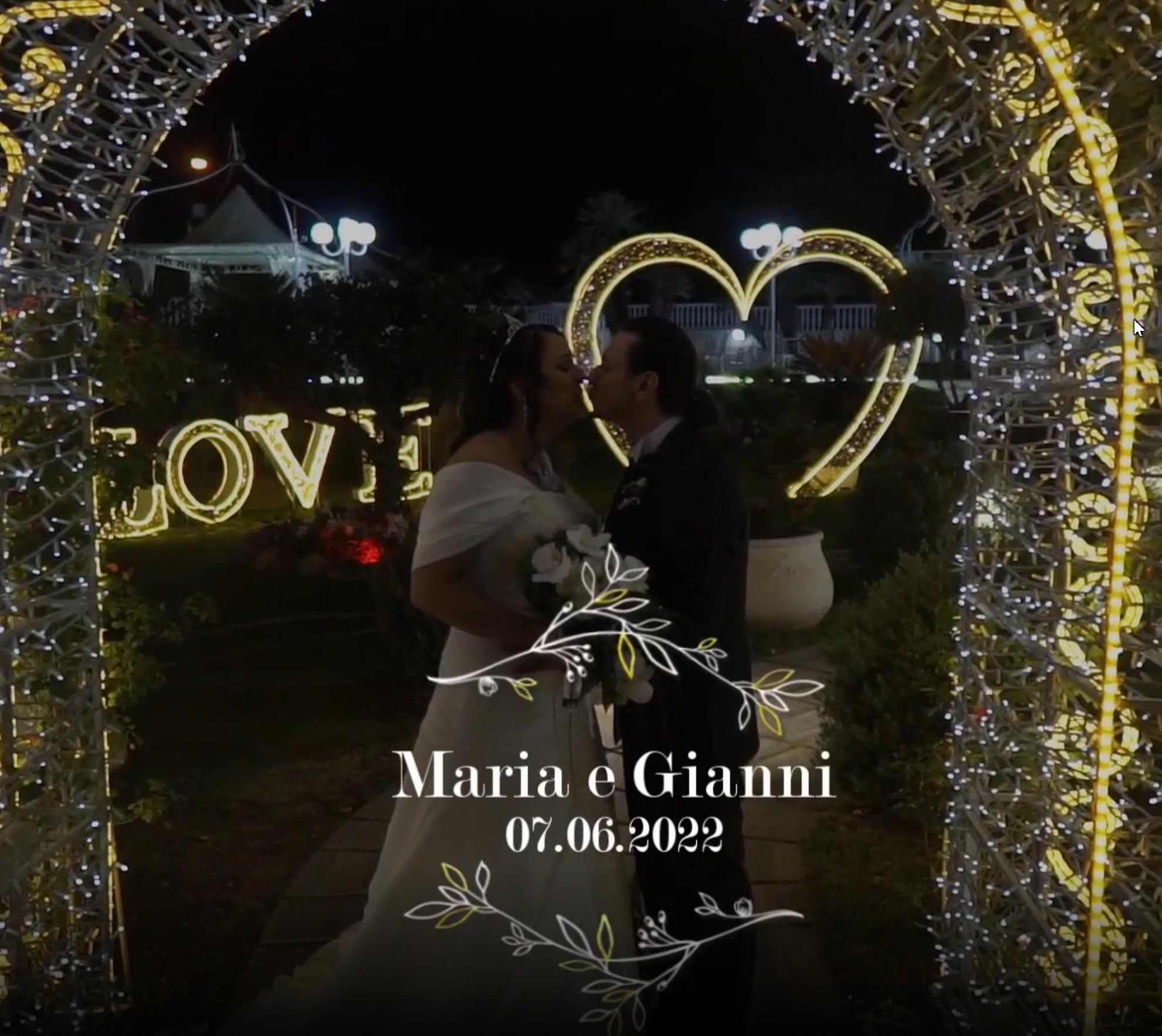 Photostory matrimonio  Maria e Gianni